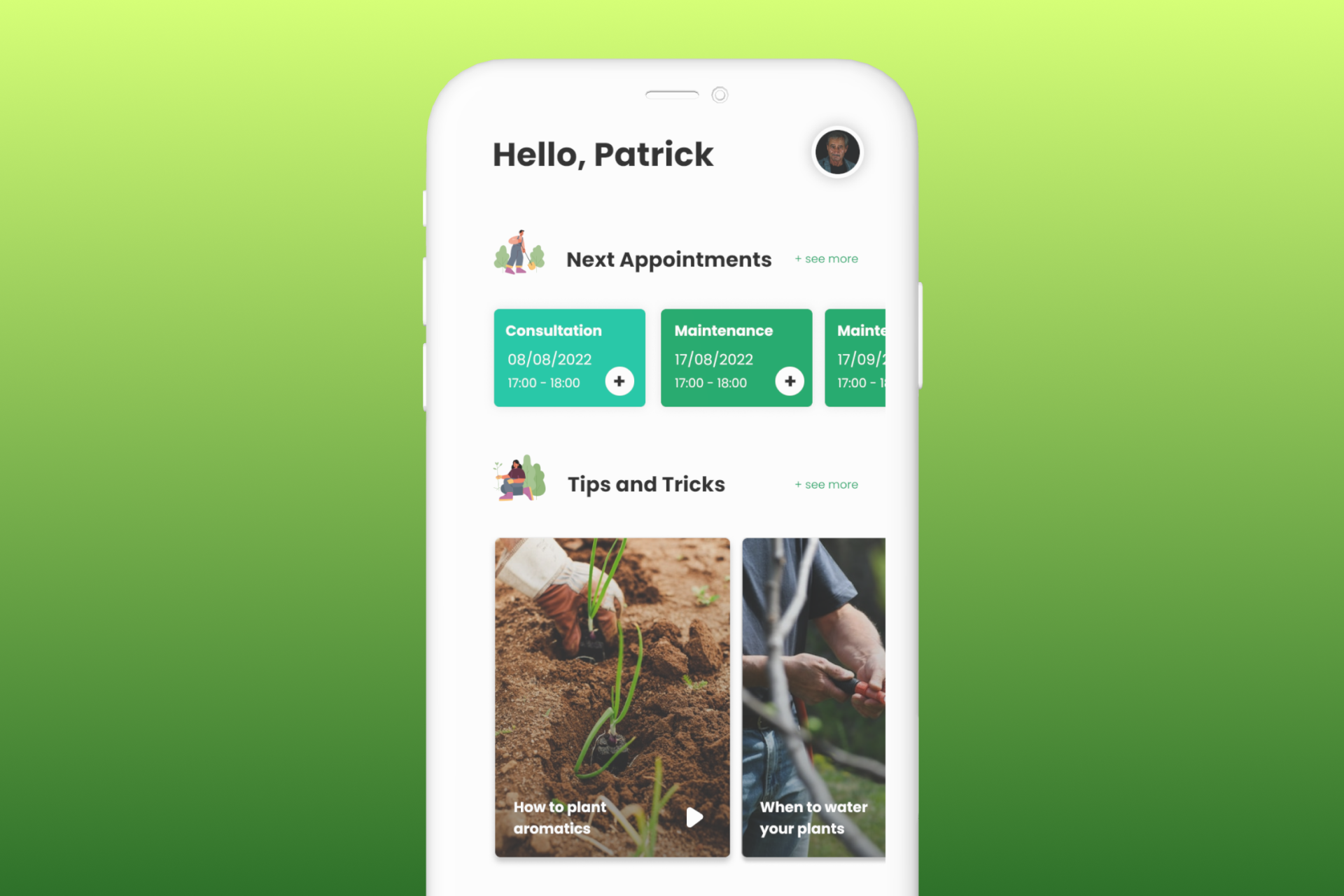 Image of Brussel Garden's mobile mockup