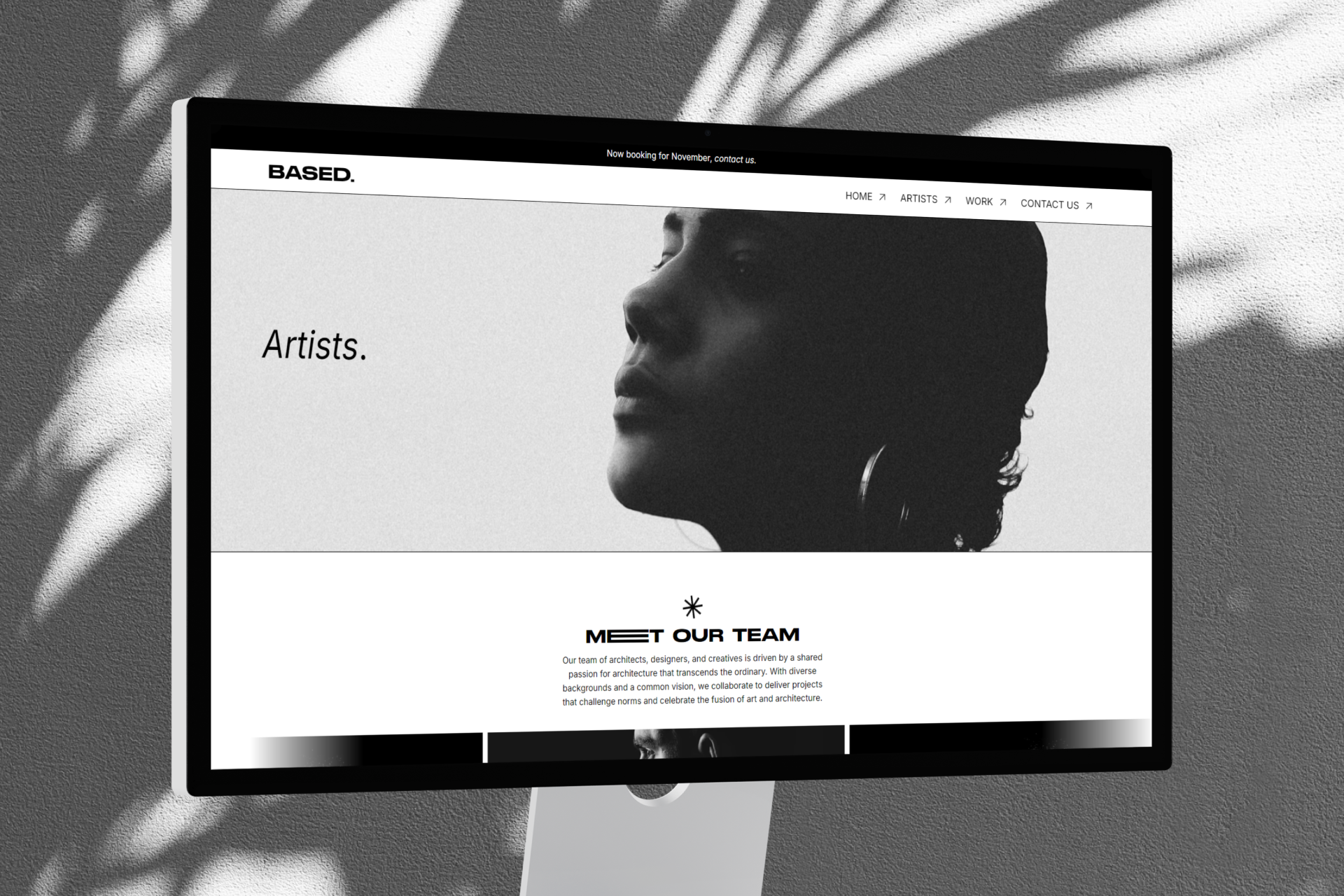 Portfolio Image of BASED website
