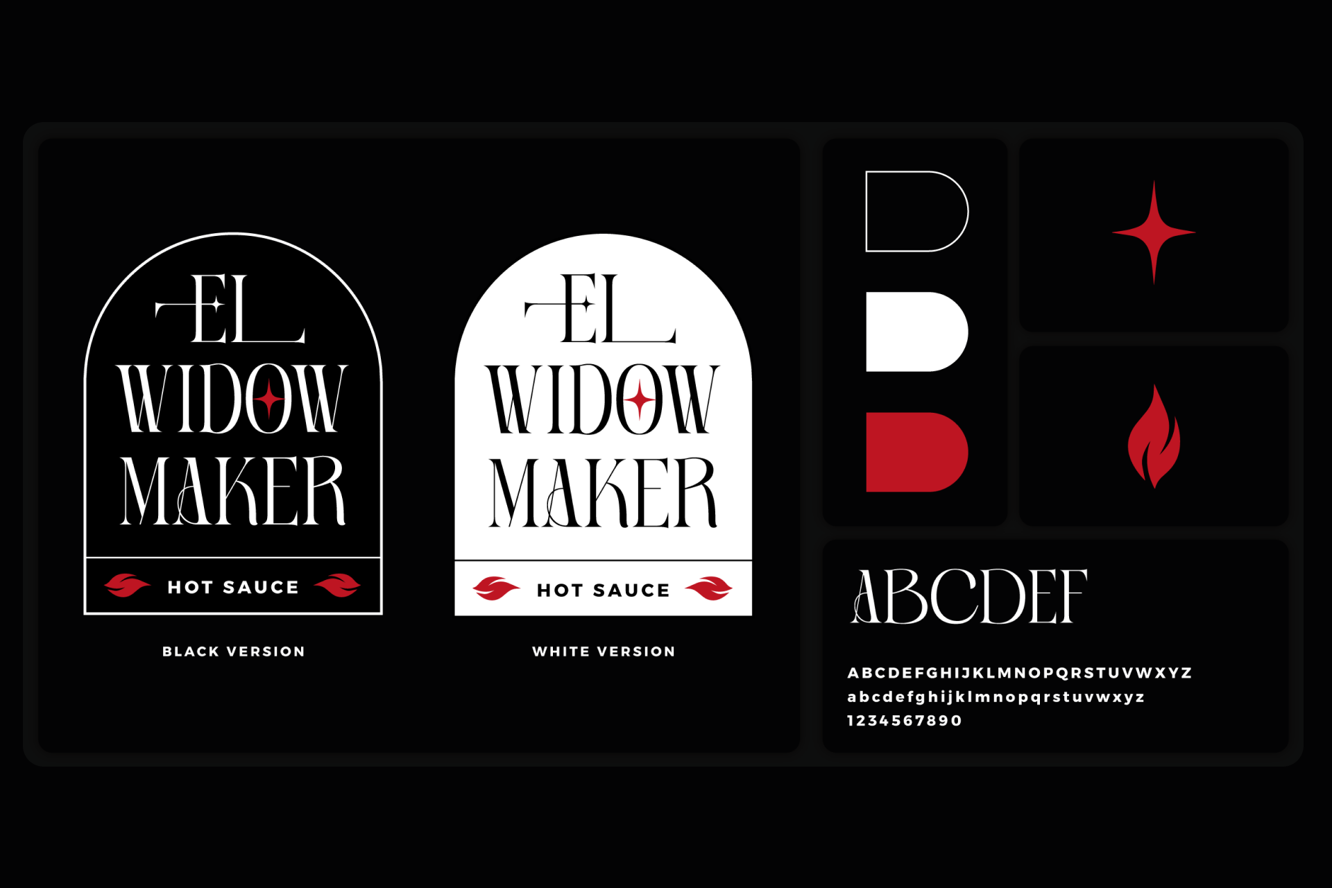Portfolio Image of El Widow Maker's bento style assets