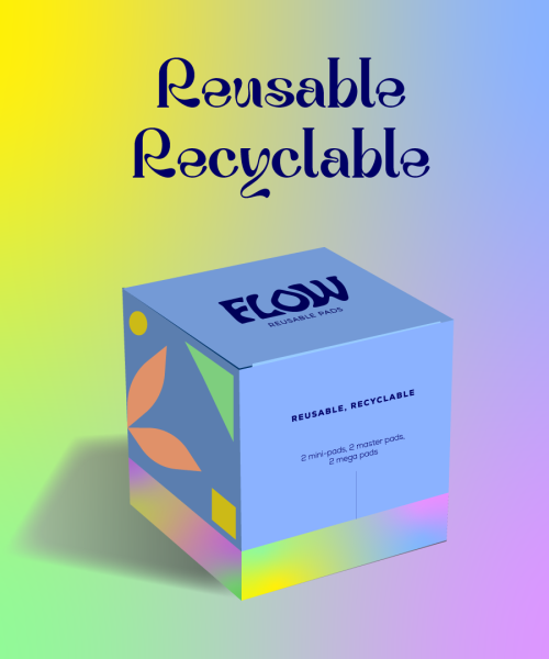 Branding de Flow Reusable Pads